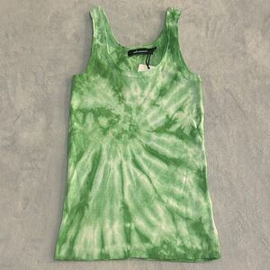 NWT- Green Tie-Dye Tank Top